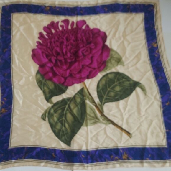 3 Colorful 100% Silk Scarves Perry Ellis Anne Klein Sailor Scarf Floral Graphic - Picture 8 of 11